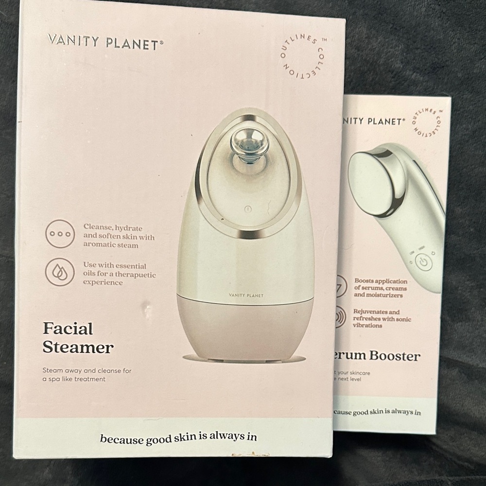 Facial Steamer and Serum Booster - Cream